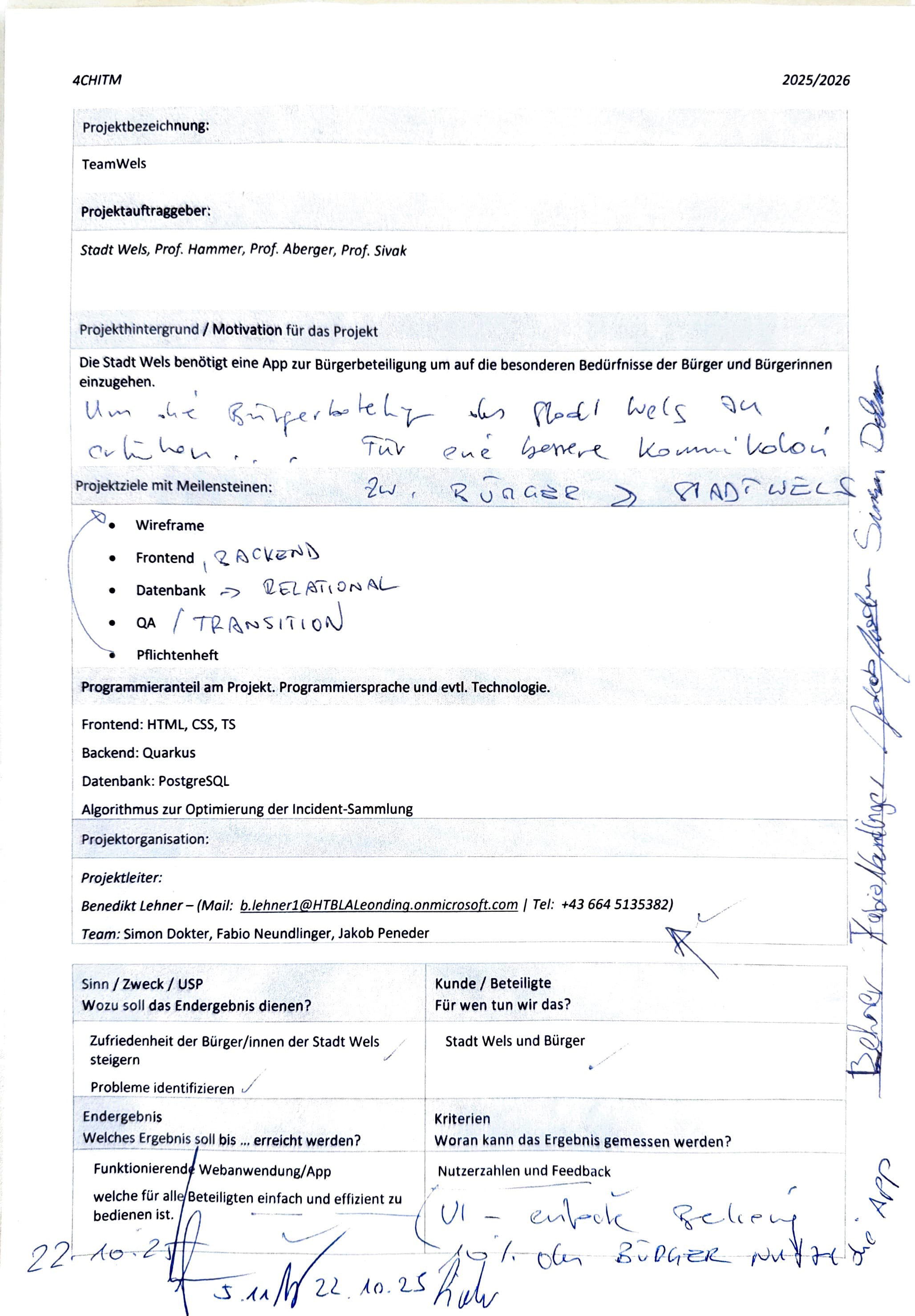 Projektantrag (Portrait)